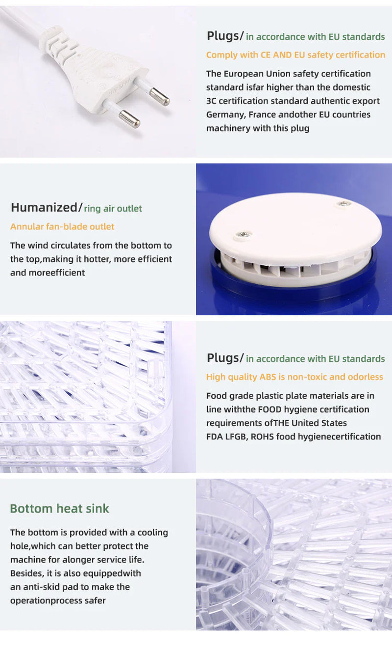 Compact Food Dryer for Home Use Dehydrated Pet Snacks Air Drying Machine