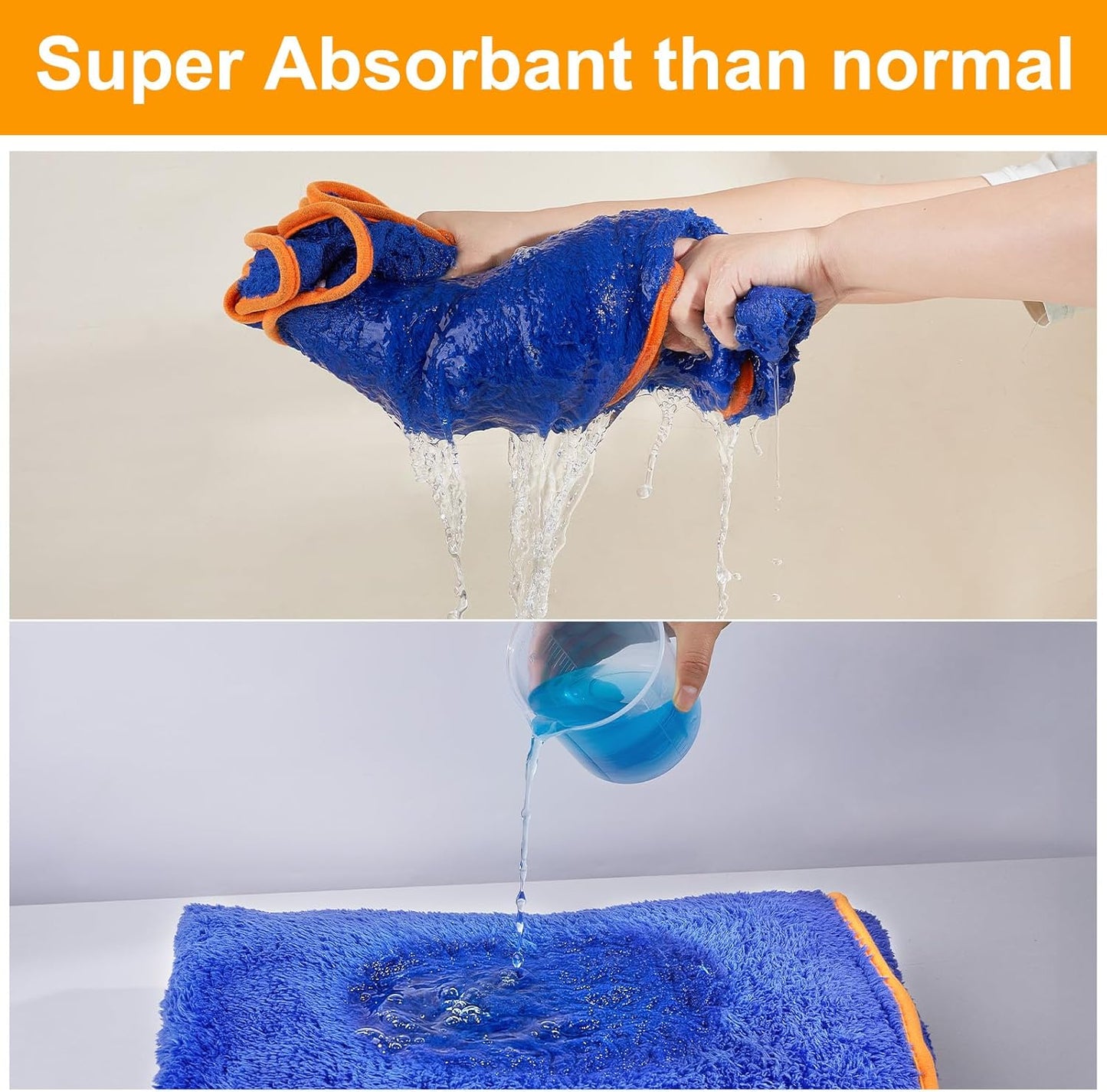 Dog Bathrobe, Quick Drying Super Absorbent Dog Robes for after Bath, Warm Keeping Dogs Towel, Dogs Bath Supplies, Dark Blue XL