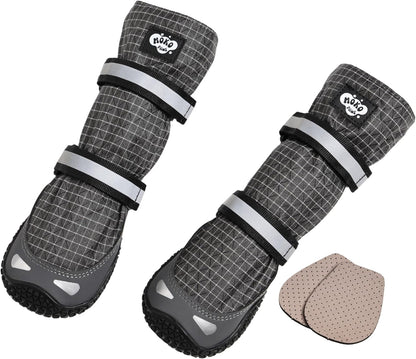 Dog Rain Shoes with Anti-Slip Natural Rubber Soles Size 2