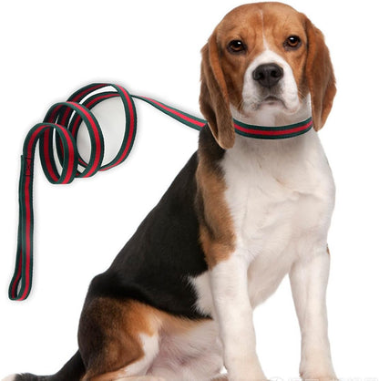 Premium Dog Collar, Cute Dog Collars Luxury Style, Durable Pet Collars and Dog Leash with Metal Buckle Safety for Puppy Small Dogs