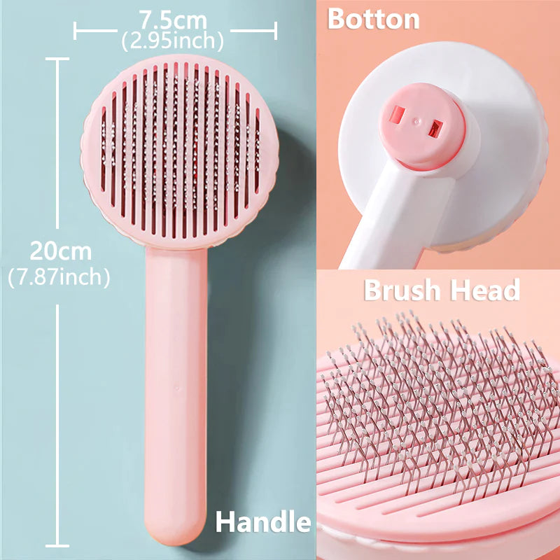 Pet Cat Brush Dog Comb Self Cleaning Slicker Brush for Cat Dog Hair Removes Tangled Pet Hair Massages Comb Cats Accessories